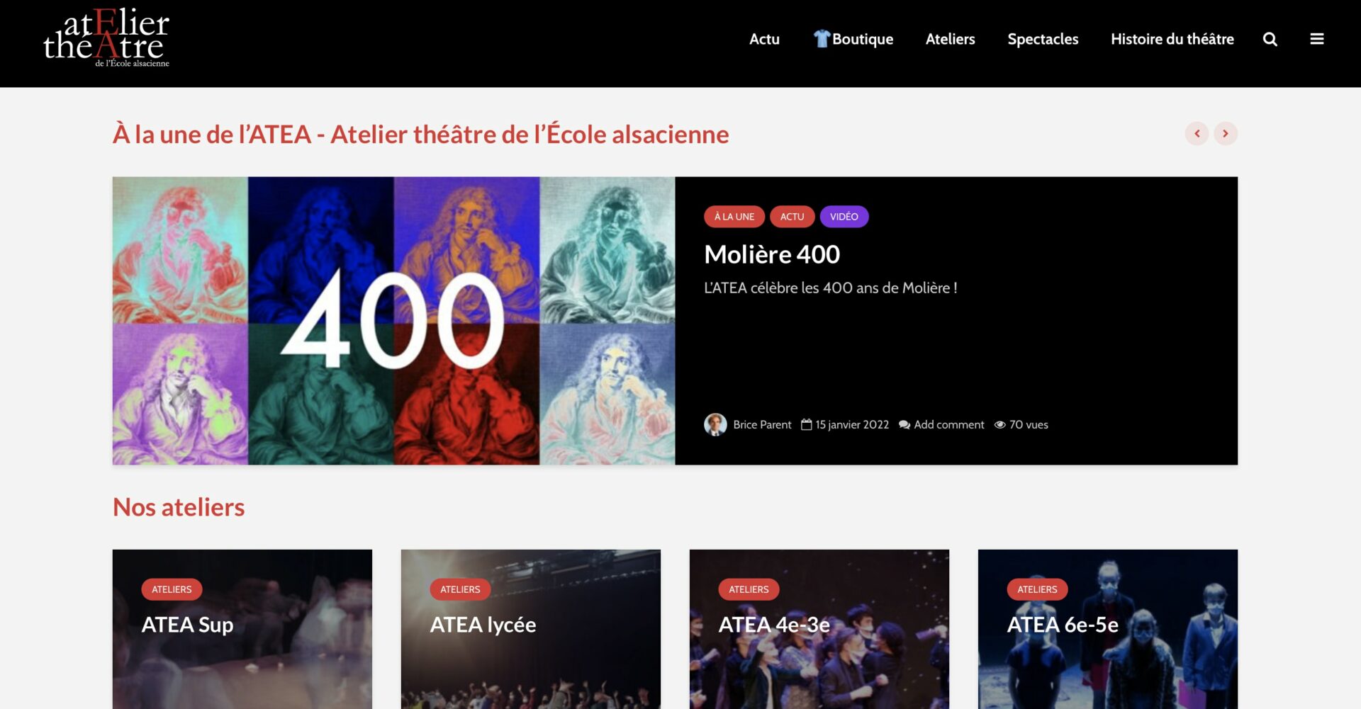 Le site Internet de l’ATEA Le site Internet de l’ATEA